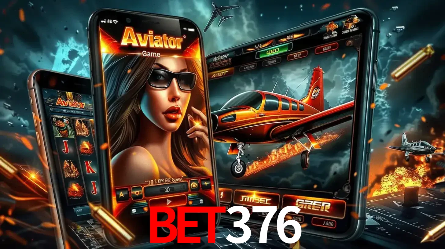 O popular jogo de apostas Aviator exibido em vários celulares e tablets, mostrando a interface emocionante e a ação de voo disponíveis para jogar agora no bet376.