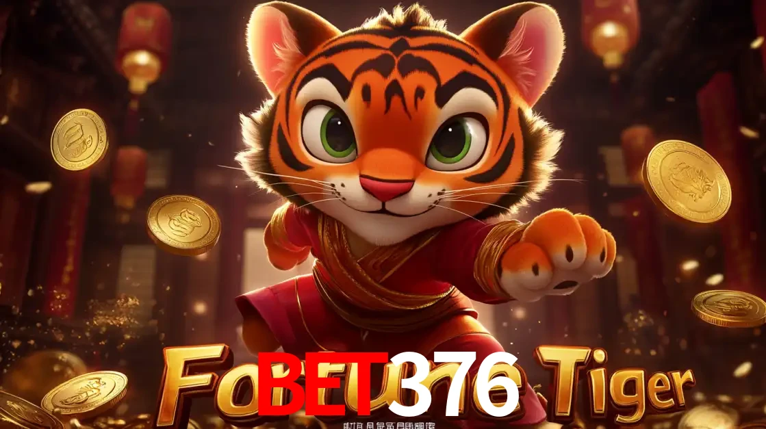O carismático mascote do jogo de slot Fortune Tiger, um tigre fofo em pose de artes marciais, pronto para trazer sorte e multiplicadores de ganhos no cassino online bet376.